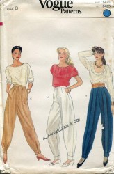 8360 VOGUE TAPERED POCKET PANTS VARIETY PATTERN 10 UNCUT